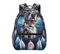 Zaino della Scuola Casuale Borse da Scuola Pit Cows Dream Catcher Lavabile Zaino per Bambino per Uso giornaliero Ragazze Uomo 29X40cm