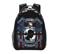 Zaino della Scuola Moda Borse da Scuola Pow Mia Eagle Facile da pulire Zaino per Bambino per Esterni Uso giornaliero Ragazzi 29X40cm
