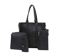 Zaino Desigual Donna,Borsa A Tracolla Donna Grande Capacità Set 4 Pezzi in Pelle Finta Organizzata Borse Casual Elegante con Doppia Traccia per Uotidiana Viaggio Ufficio