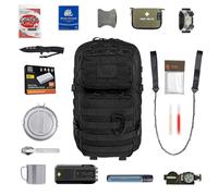 Zaino d'evacuazione Brytzky Tactical Polygon Large 36 l - Black Large con equipaggiamento