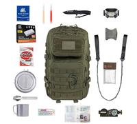 Zaino d'evacuazione Brytzky Tactical Polygon Large 36 l con equipaggiamento - Olive