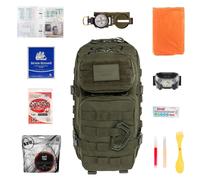 Zaino d'evacuazione Brytzky Tactical Polygon Small 20 l V2 con equipaggiamento - Olive