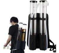 Zaino di birra, distributore di birra a doppio serbatoio portatile con rubinetti dell'interruttore 2 x 3 litri a doppio barile bevanda botte dello zaino liquore liquore, alcol