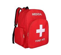 Zaino di emergenza rosso, borsa di primo soccorso, vuota, medico, primo soccorso, per escursioni, campeggio, cura del giorno, vacanze, all'aperto, viaggio, ciclismo, equitazione, Red Mb, Stile casual
