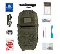 Zaino di evacuazione Brytzky Tactical Polygon Small 20 l Olive con equipaggiamento