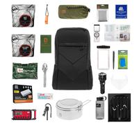 Zaino di evacuazione Helikon Bail Out Bag 25 l - Black V2 con equipaggiamento