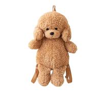 Zaino di peluche - borsetta a forma di 3D con cani imbottiti, adorabile mini borsa in pelliccia per donne, ragazze, bambini, studenti, scuola, viaggi, attività all'aperto, uso quotidiano