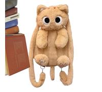 Zaino di peluche per animali, per bambini, per la scuola, per bambini, giallo., Siehe Beschreibung