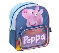 Zaino di Scuola di Peppa Pig - Chiusura a Cerniera - 25 x 30 x 12 cm - Zaino per Bambini con Tasca Frontale - Bretelle Imbottite - Prodotto Originale Elaborato in Spagna