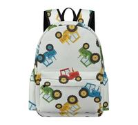 Zaino divertente e leggero con trattori vintage per uomo e donna, ideale per laptop.