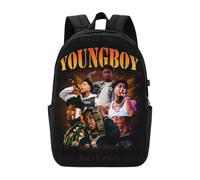 Zaino DO2064 Youngboy Never Broke Again per uomo, donna e adolescente, resistente all'acqua, casual