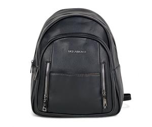 Zaino Donna Baci e Abbracci Ecopelle Nero Elegante Viaggio Lavoro Tempo Libero