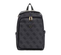 GUESS zaino per il tempo libero con scomparto per laptop U-Zip Backpack Coal Logo grigio scuro
