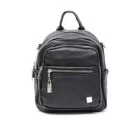 Zaino donna morbido multitasche con cerniere zainetto scomparti tasche spallina