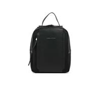Zaino donna piccolo porta ipad in tessuto e pelle Piquadro Circle, nero - Tabella Colori: Nero