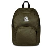 Invicta Zaino Doppio Scomparto Benin M Solid, Verde Militare, Con Tasca Interna Attrezzata, Tasche laterali Porta Borraccia e Scomparto Porta Laptop, Scuola & Viaggio, Ragazzi