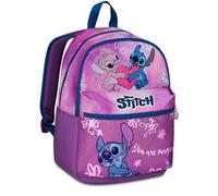 Seven Stitch Zaino Scuola Doppio Scomparto, Tasca Porta Borraccia, Spallacci imbottiti, Bambine e Ragazze, viola