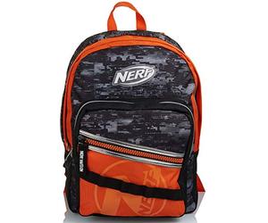 Zaino Doppio Scomparto, Nerf Nation Unica, Nero e Arancione, Scuola & Tempo Libero