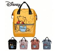 Zaino e borsa a tracolla in tela con il personaggio classico di Winnie the Pooh Disney - Zaino versatile quadrato a due vie con ampia capacità - Zainetto alla moda per università, pendolarismo e viagg