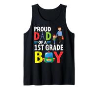 Zaino e Bussola per Studenti con Scritta Proud Dad of A 1st Grade Boy Son Canotta