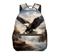 Zaino Eagle In Flight Bald Eagle Zainetto Unisex Daypack Trekking Backpack Per Notebook Campeggio Escursioni