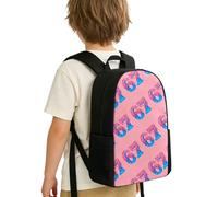 Zaino Elegante per Bambini per la Scuola con Stampa di Ghiaccio, Leggero e Resistente, per Ragazzi, Ragazze, Adolescenti, Viaggi all'aperto, Asilo Nido (42cmX29cmX16cm)