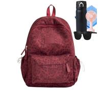Zaino elegante per la scuola di grandi dimensioni con stampa leopardata per studenti, , Se référer au descriptif, riferimento alla descrizione