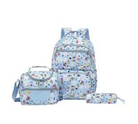 Zaino Elementari Bambino - Zainetto Bambina,Versatile School Backpack : Large Capacity Kids Lunch Pencil Cute Cartoon Design Three Piece Bundle For Boys And Girls (Sky Blue One Size)