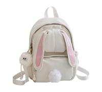 Zaino Elementari Bambino, Zaino Asilo Bimba Resistente, Zaino Leggero per Ragazze con Grazioso Design a Forma di Orecchie da Coniglio, Ideale per la Scuola Media e per Avventure all'Aria Aperta.