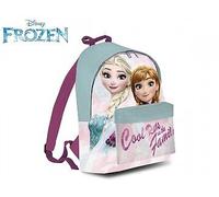 zaino elementari rotondo frozen elsa anna 41cm 2 tasche celeste colori pastello
