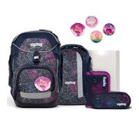 ergobag pack set zaino ergonomico per la scuola flessibile 6 pezzi prima elementare Bearlaxy - Lilla