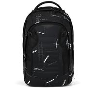 satch match plus zaino scuola satch ergonomico, espandibile 35 litri, unisex per ragazze e ragazzi, ideale per scuola Ninja Matrix - Nero