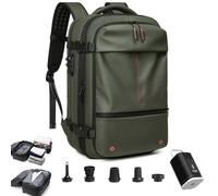 BDCPMT Zaino a compressione sottovuoto Zaino espandibile da 60 litri con compressione sottovuoto, zaino espandibile con sacco a compressione, zaino da viaggio sottovuoto(Army Green)