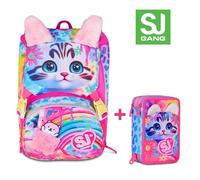 ZAINO ESTENSIBILE BIG SEVEN SJ GANG CAT&AIR + ASTUCCIO 3 ZIP