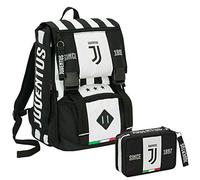 Zaino estensibile JUVENTUS + Astuccio attrezzato - Bianco&Nero - Gadget abbinato - Rete porta pallone!