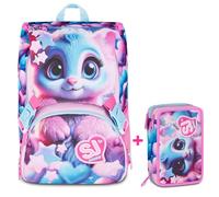 ZAINO ESTENSIBILE SEVEN SJ GANG BIG MAGICAL FANTASY GIRL + ASTUCCIO 3 ZIP