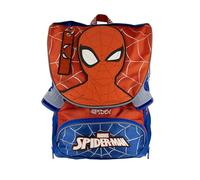 Zaino Estensibile Spider-Man 40x30x13/20 cm - Capacità 18-24 L, Schienale Ergonomico Rinforzato, Spallacci Imbottiti, Patch 3D - Licenza Ufficiale Marvel Cerdà