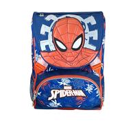 Zaino Estensibile Spider-Man Cerdà | Licenza Ufficiale Marvel | 20-30L | Scuola Bambini Elementari e Medie | Blu e Rosso con Patch PU e Bande Retroriflettenti