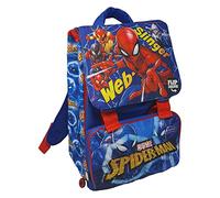Zaino Estensibile Spiderman, Marvel, con pattina magnetica intercambiabile, borsa, scuola, tempo libero, passeggio, 44 x 29 x 18 Cm, blu - 111181407
