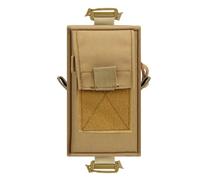 Zaino Esterno con Tracolla Marsupio Portaoggetti Molle EDC, Porta Telefono Organizer, per Sport Corsa Campeggio Escursionismo Caccia Accessori(Khaki)