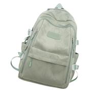 Zaino estetico giovanile alla moda con tasche multiple carino stampa orso zaino scuola, Verde scuro, Bohemian