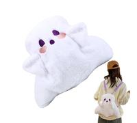 Zaino Fantasma Per Bambini,Borsa A Spalla Per Scuola | Borsa in Peluche per Caramelle di Halloween Ideale per Shopping, Studenti, Amanti della Moda, Viaggi, Uscite, Feste in Costume, Scuola, Appuntame