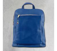 Zaino Firenze Donna In Vera Pelle Zaino Da Città Blu OTF610B
