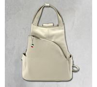 Zaino Firenze Donna In Vera Pelle Zaino Da Città Grigio Chiaro OTF613C