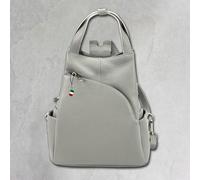 Zaino Firenze Donna In Vera Pelle Zaino Da Città Grigio Chiaro OTF613K