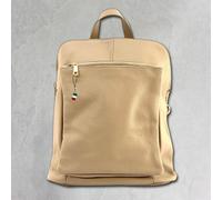 Zaino Firenze Donna In Vera Pelle Zaino Da Città Taupe OTF610I