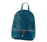Zaino Firenze Donna In Vera Pelle Zaino Da Città Turchese Scuro OTF612T