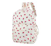 Zaino Fragola Borsa Carina Grande Capacità In Nylon Con Spalline, bianco, Se référer au descriptif, Fare riferimento alla descrizione