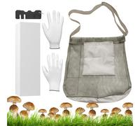Zaino Funghi Professionale Gerla per Funghi di Grande Capacità Che Include un Raccoglitore di Strumento di Raccolta Guanti Set Portatile per la Raccolta, il Campeggio Accessori Utili e l'Escursionismo