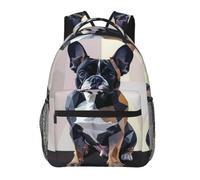 Zaino Geometric Dog Portrait Zaini Per Office | Daypack Resistente Zainetto Trekking Per Notebook Outdoor Computer